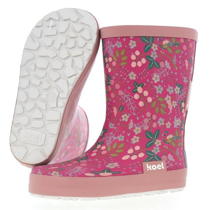 Koel Wellie Barefoot Flowers Fucsia
