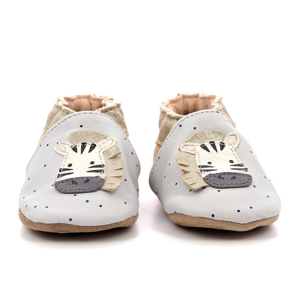 Robeez Primeros pasos Cute Zebra Gris Rosa