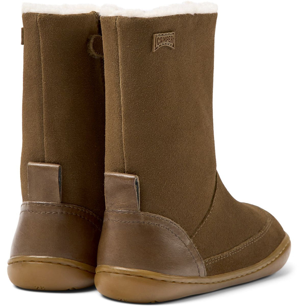 Camper Peu Kids Bottes Fourrees Marron