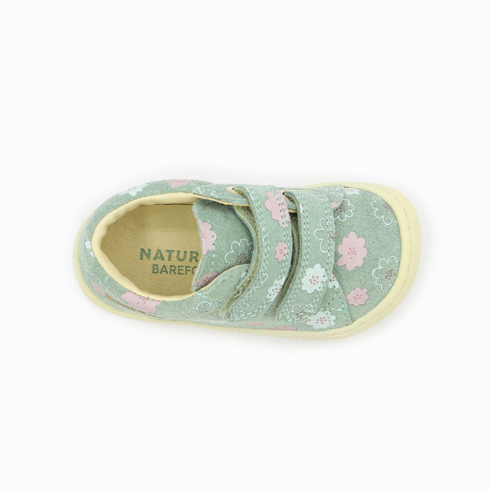 Naturino Barefoot Orec Low Velcros Luchy Daisies Sage