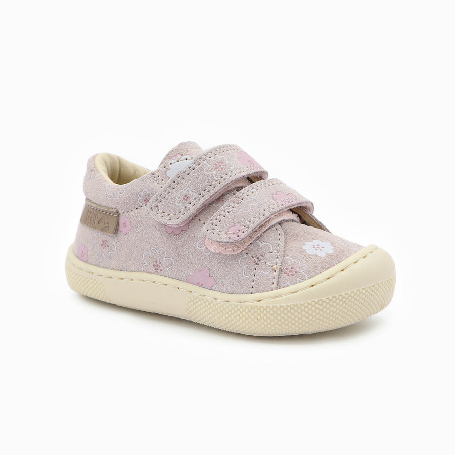 Naturino Barefoot Orec Low Velcros Luchy Daisies Cipria