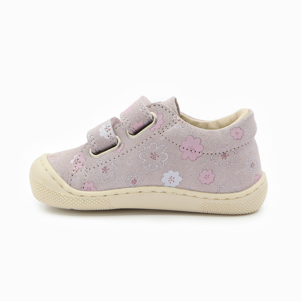Naturino Barefoot Orec Low Velcros Luchy Daisies Cipria