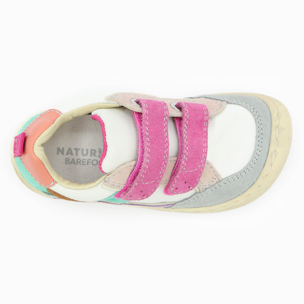 Naturino Barefoot Eksy Grey White Pink Emerald