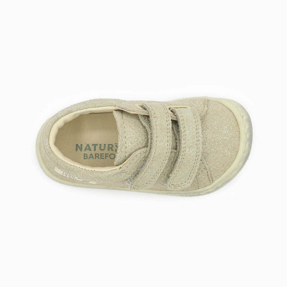 Naturino Barefoot Orec Low Velcros Lizard Met Platinum
