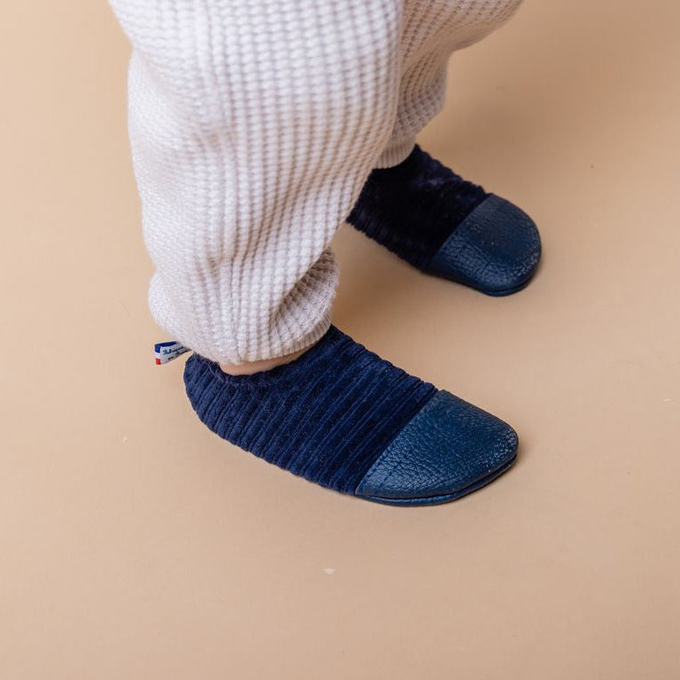 Les Pas Petits Terciopelo Azul Marino