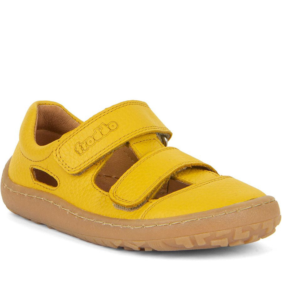 Froddo Barefoot Sandalias Dos Velcros Amarillos