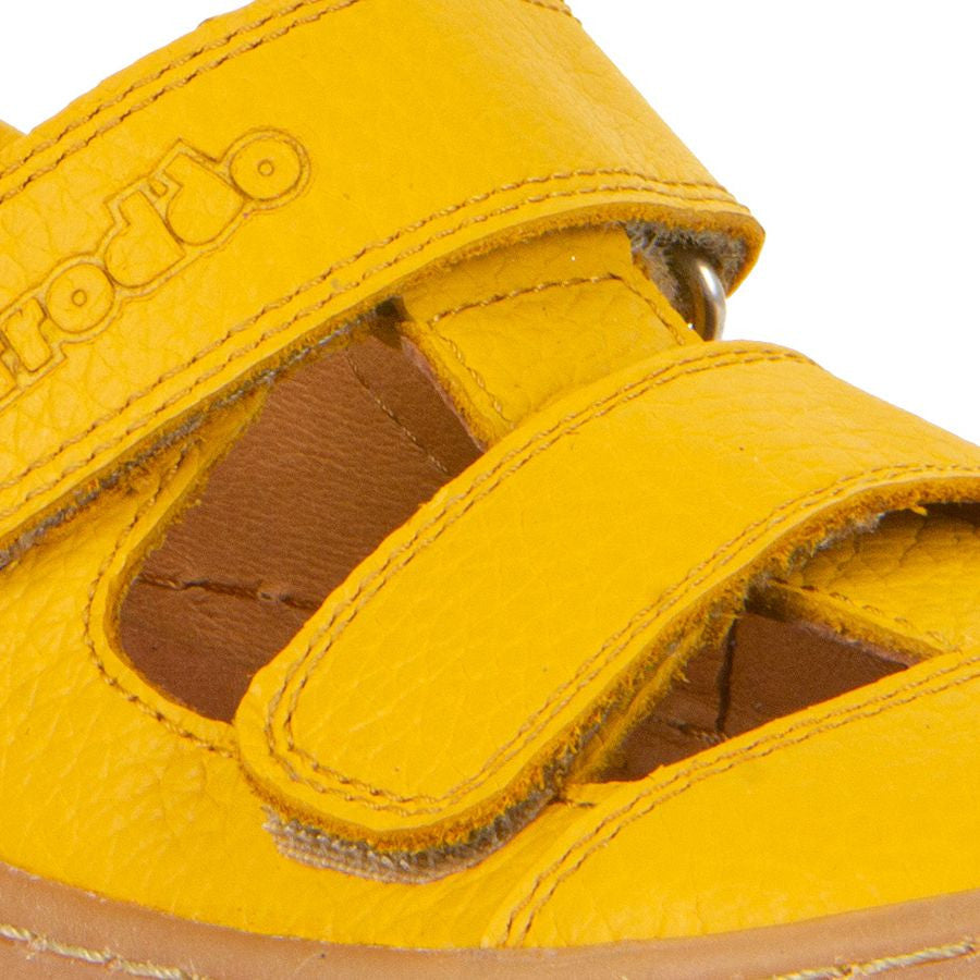Froddo Barefoot Sandalias Dos Velcros Amarillos