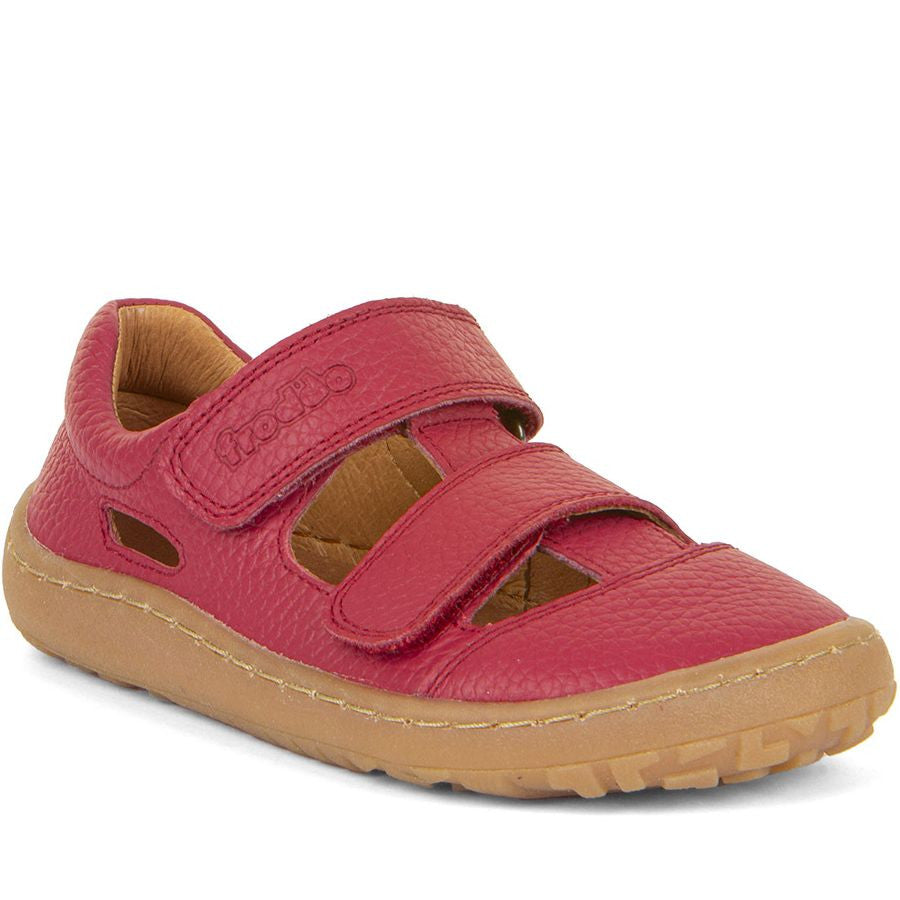 Froddo Barefoot Sandalias Dos Velcros Rojo