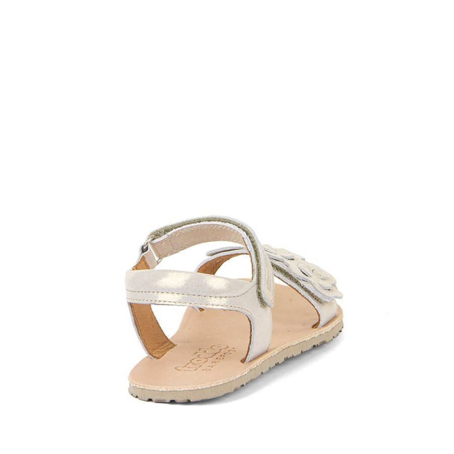 Froddo Barefoot Sandalias Flexy Flowers Platino Brillante