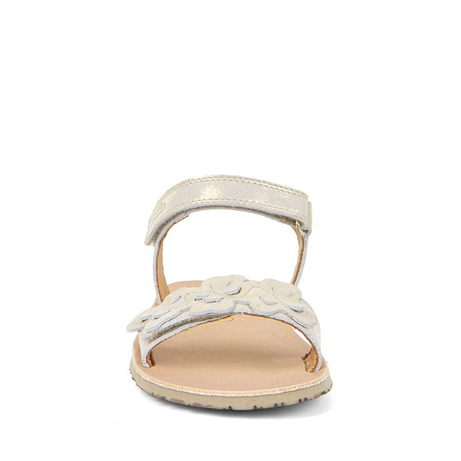 Froddo Barefoot Sandalias Flexy Flowers Platino Brillante