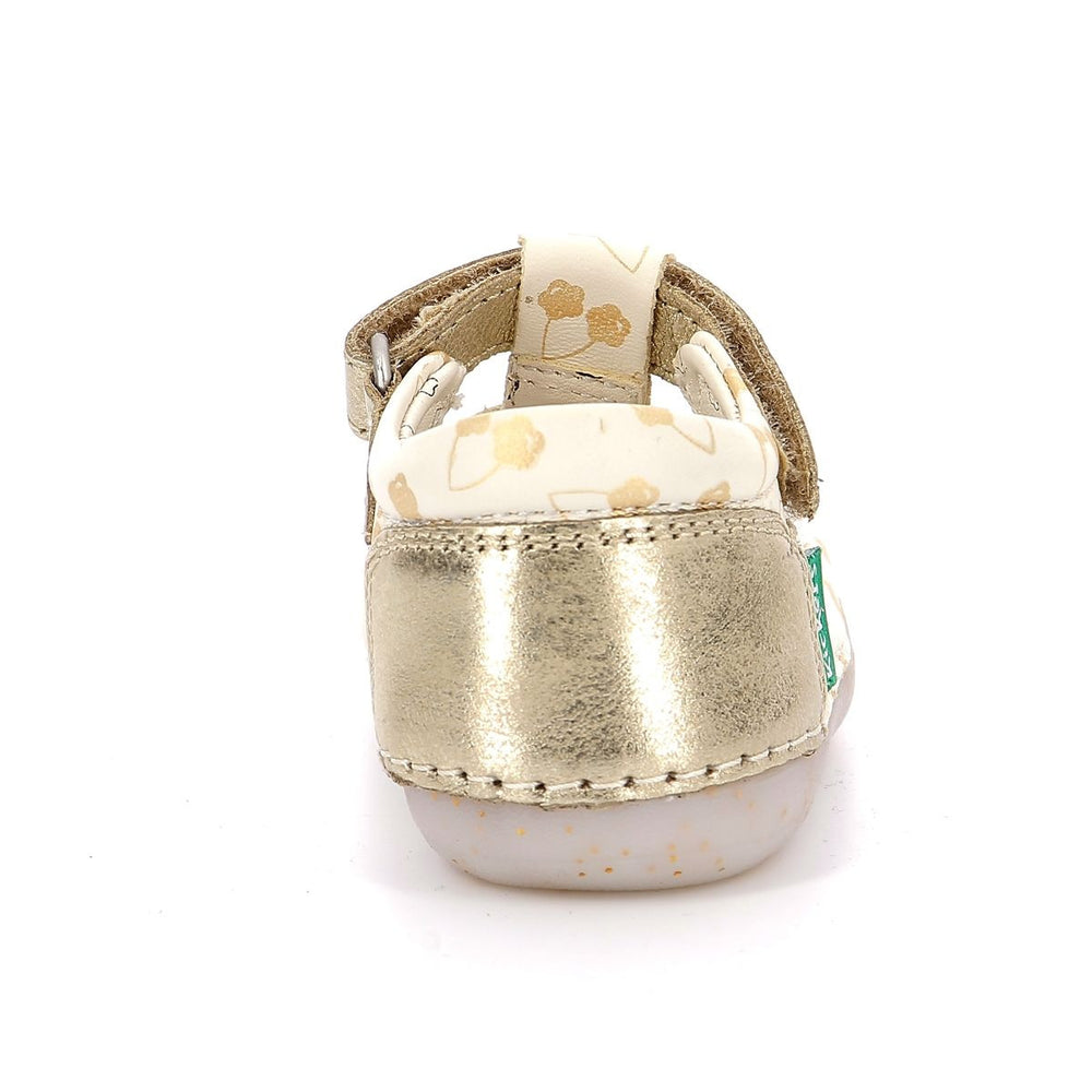 Kickers Sushy Flores Oro Blanco