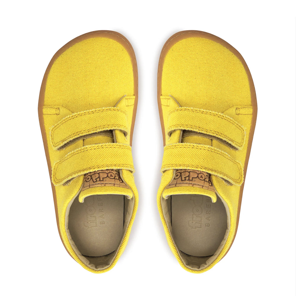 Froddo Tenis Descalzo Vegano Velcro Amarillo