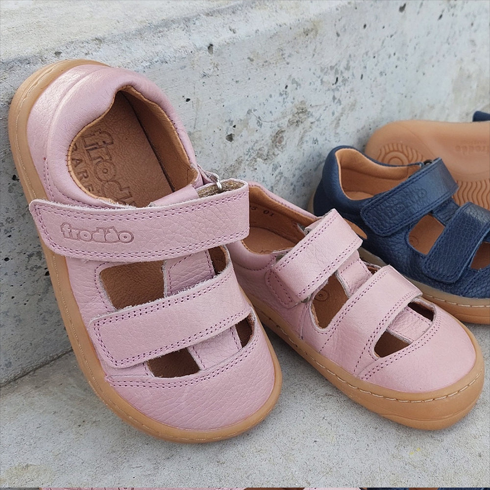 Froddo Sandalias Barefoot Dos Velcros Azul Marino