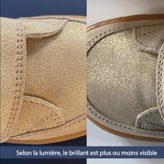 Naturino Barefoot Amur Suede Glitter Platinium