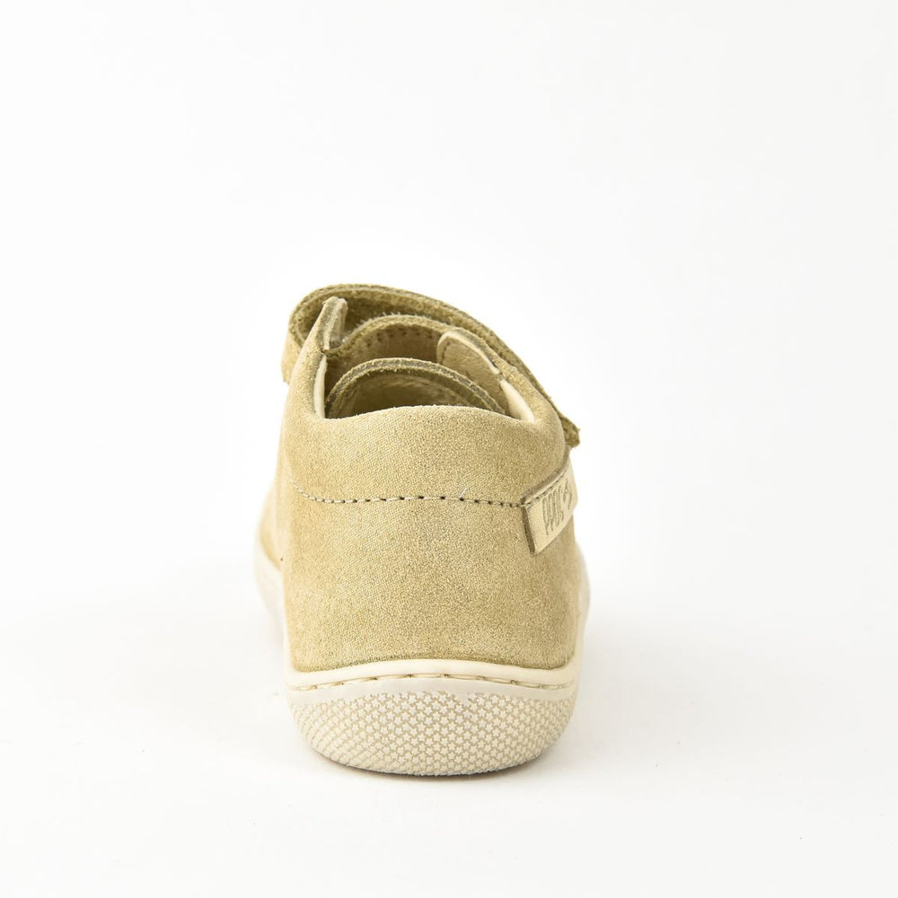 Naturino Barefoot Amur Velcros Suede Glitter Platinium