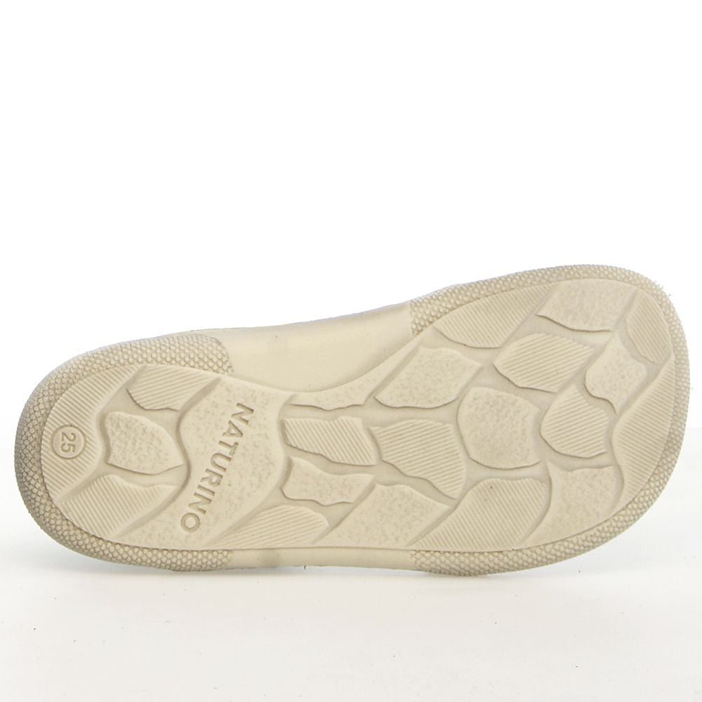 Naturino Barefoot Amur Velcros Suede Glitter Platinium