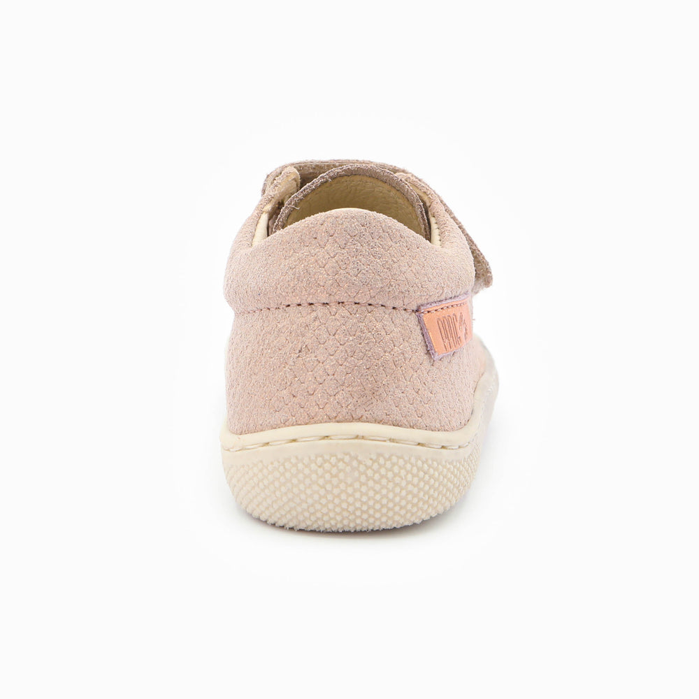 Naturino Barefoot Orec Low Velcros Lizard Met Rose