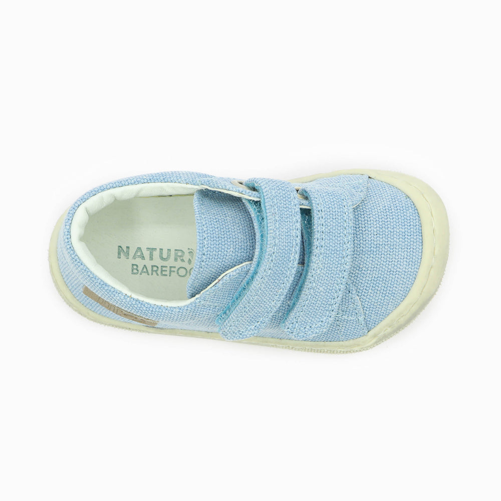 Naturino Barefoot Orec Low Velcros Canvas Celeste