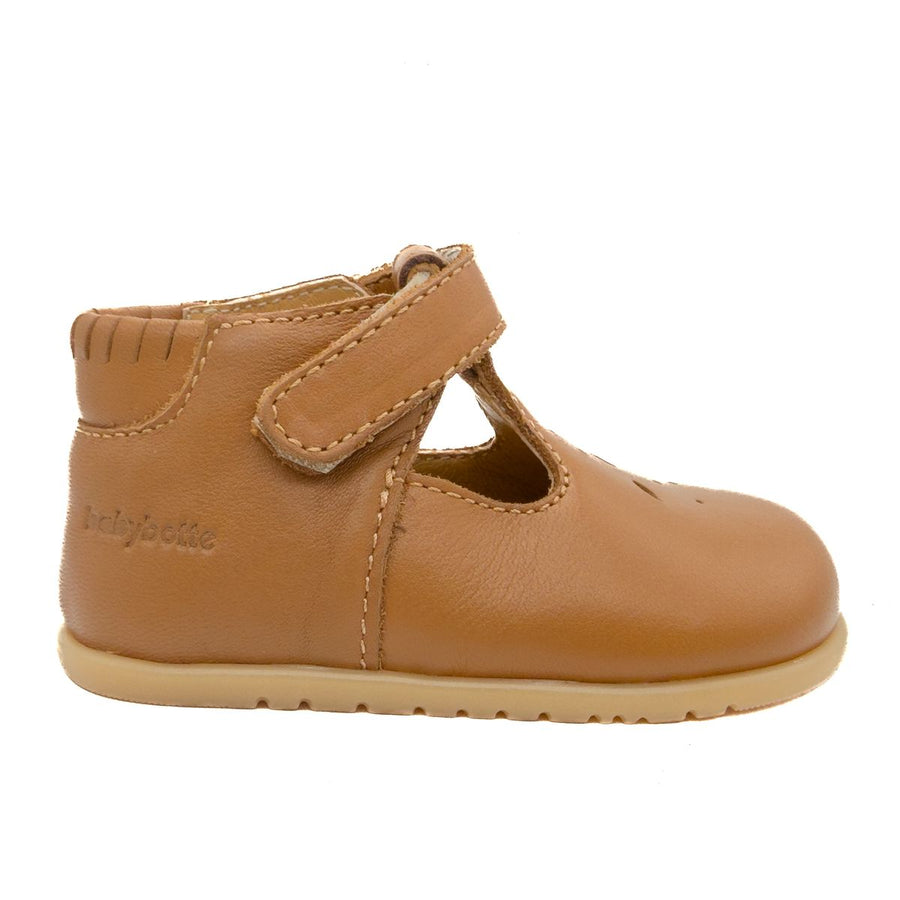Babybotte Paris Velcros Cognac