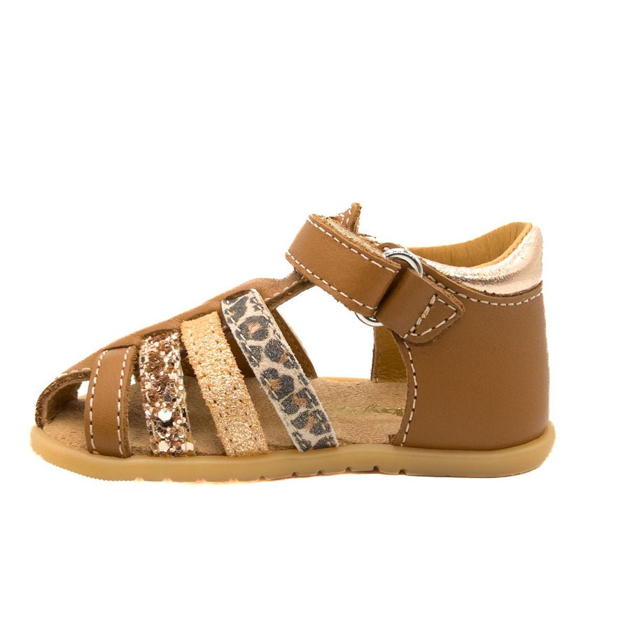 Babybotte Gaufrette Velcros Cognac