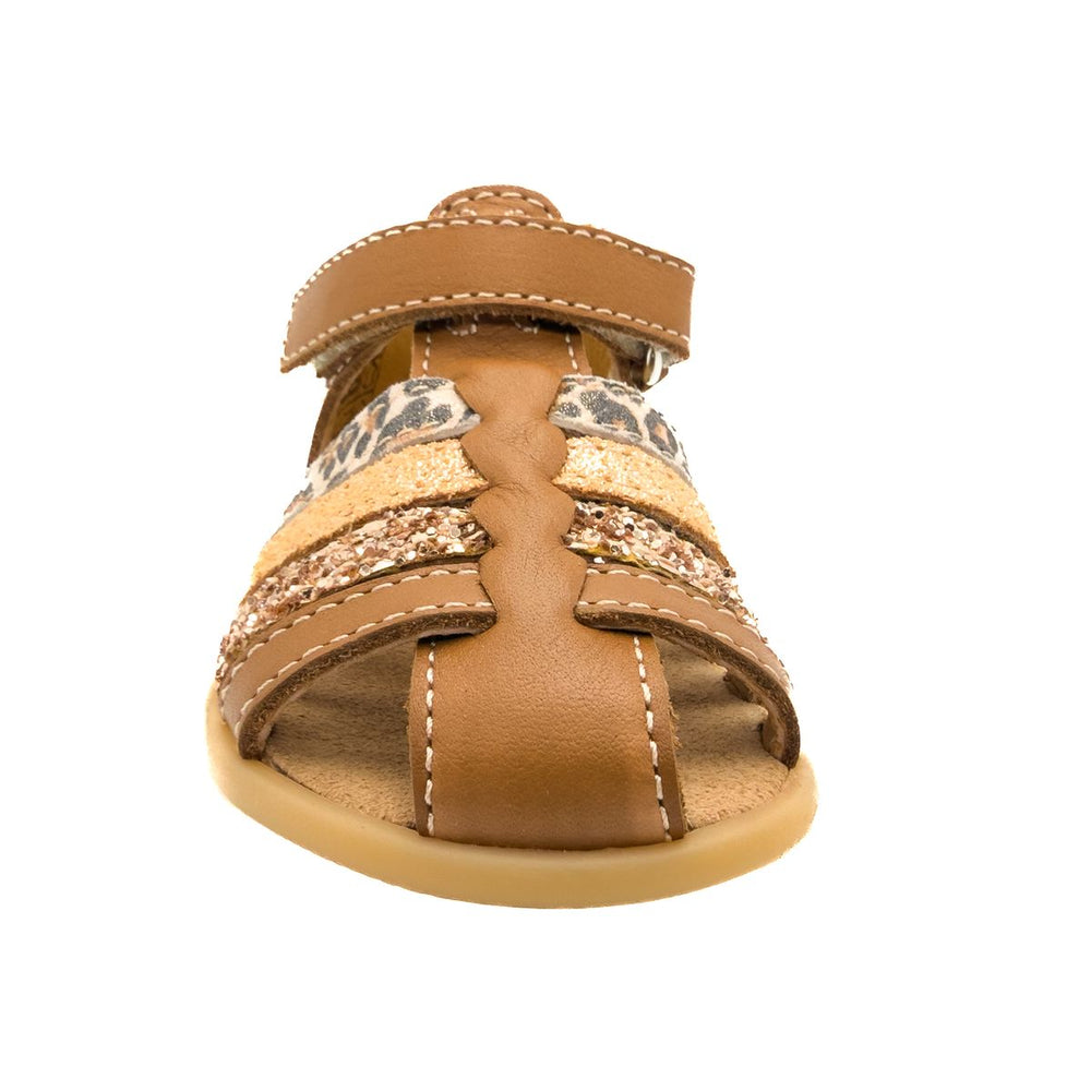 Babybotte Gaufrette Velcros Cognac