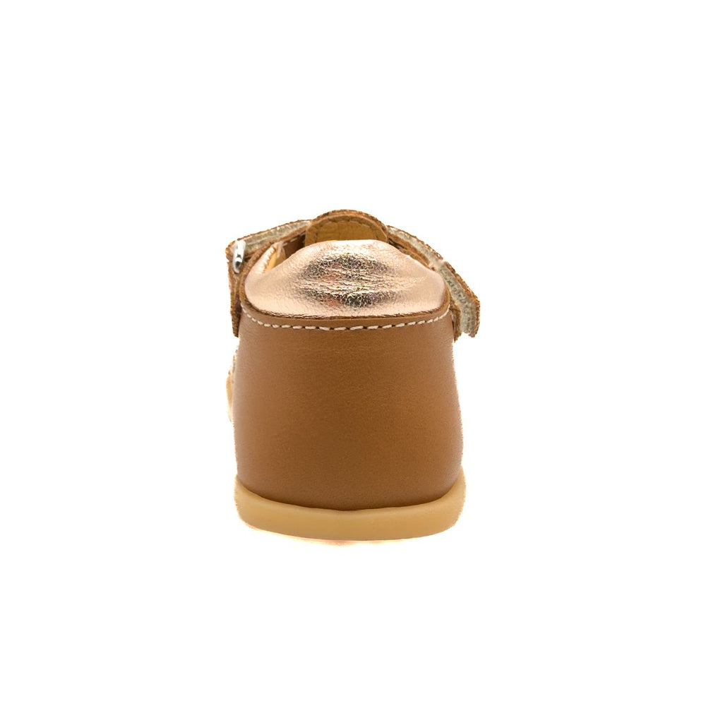 Babybotte Gaufrette Velcros Cognac