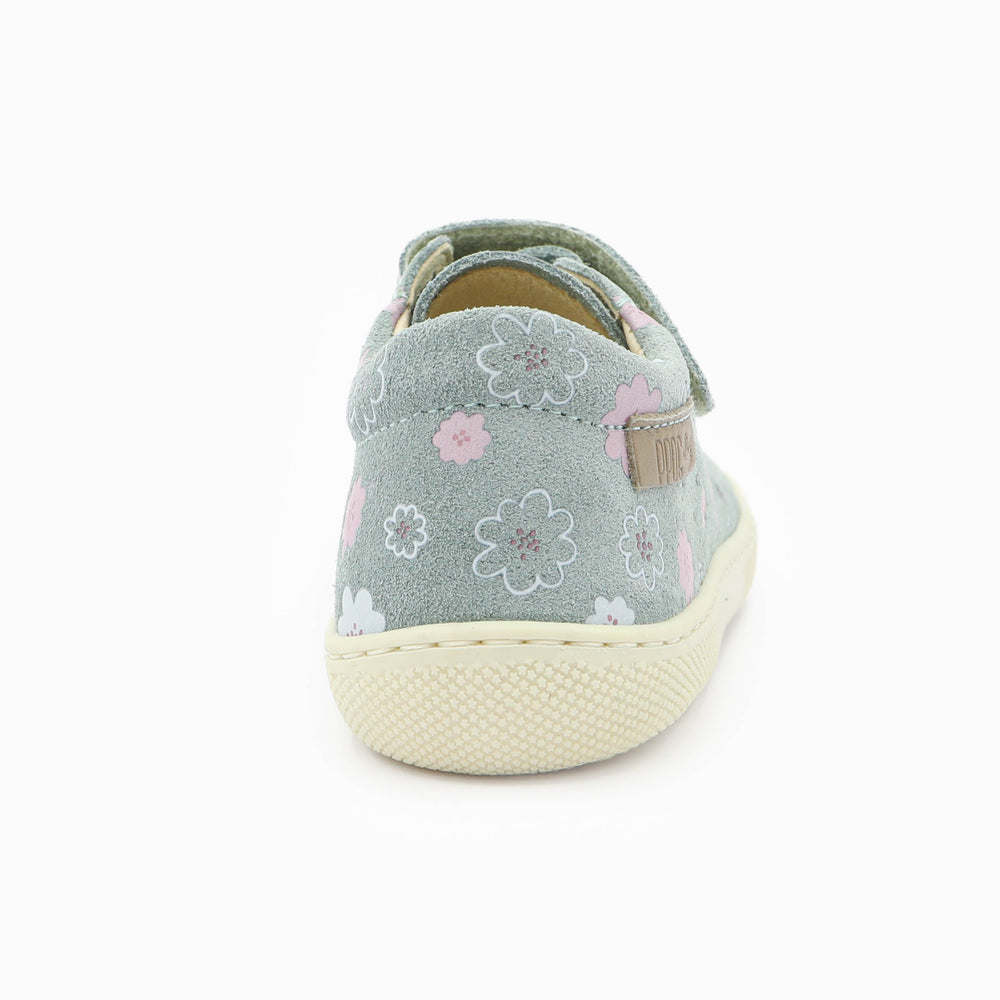 Naturino Barefoot Rabir Velcros Luchy Daisies Sage