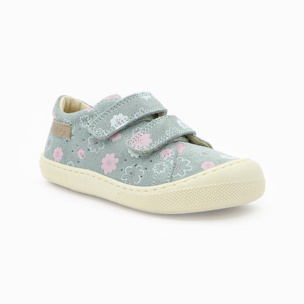 Naturino Barefoot Rabir Velcros Luchy Daisies Sage