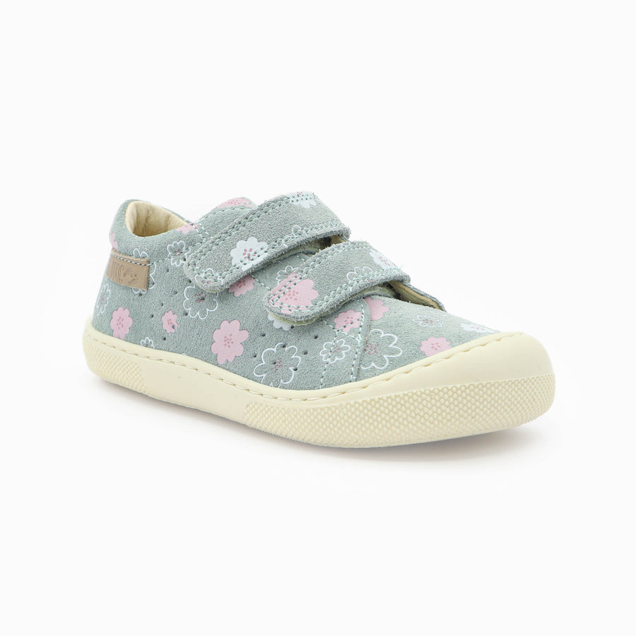 Naturino Barefoot Rabir Velcros Luchy Daisies Sage