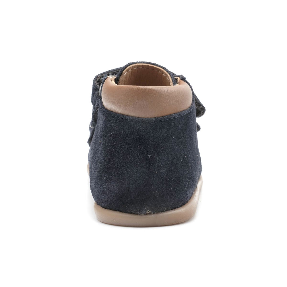 Babybotte barefoot Derbies Velcro Velour Blue