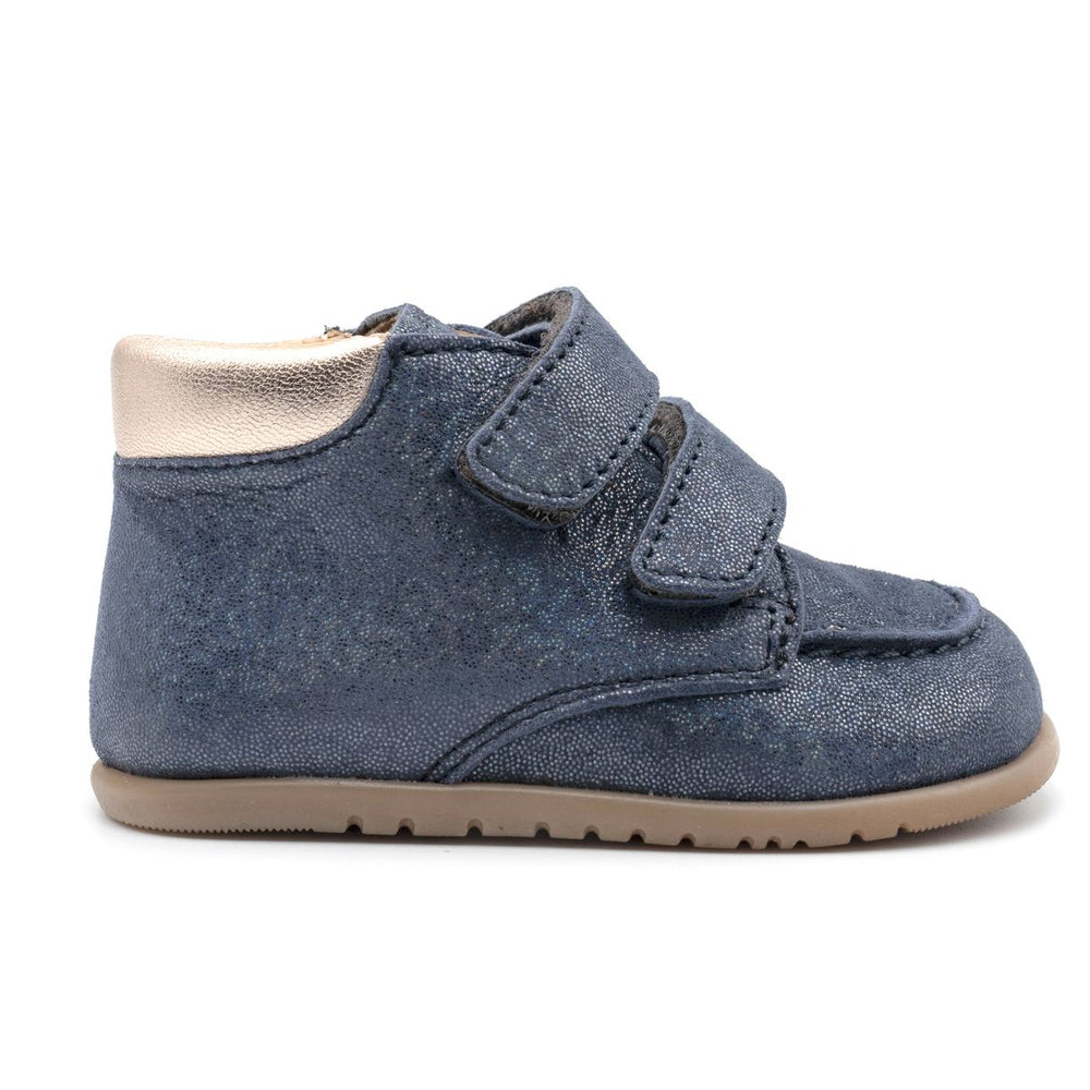 Babybotte barefoot Anatomic Velcro Confetti Blue Paillettes