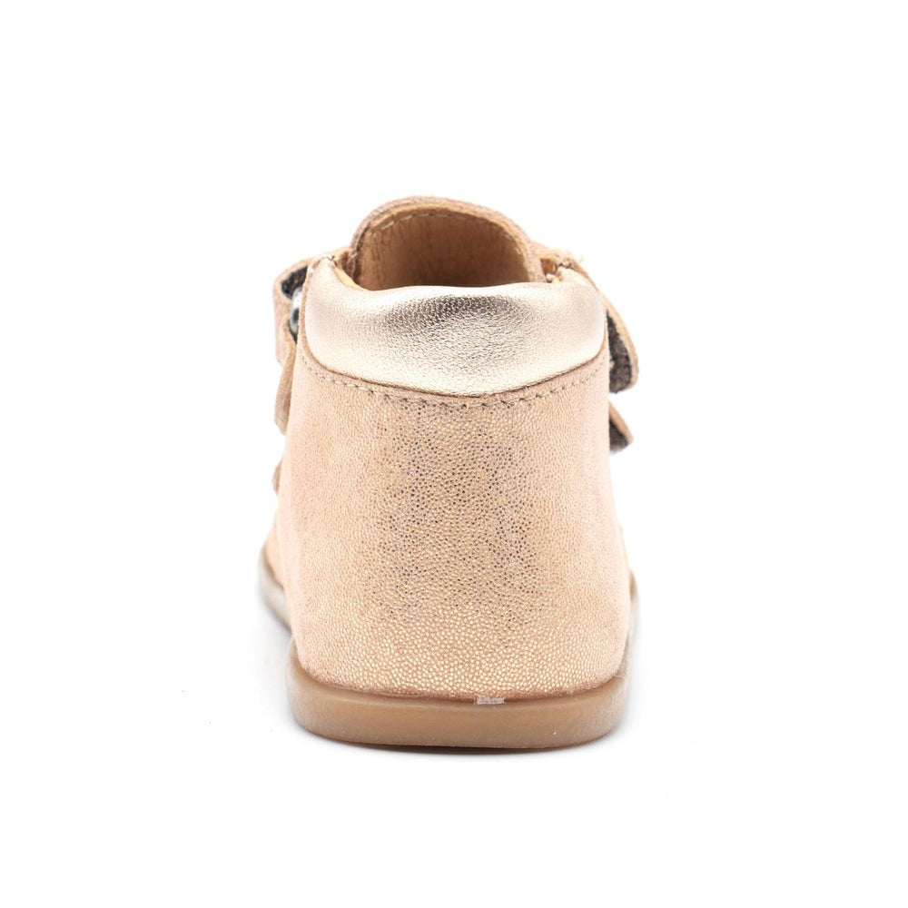 Babybotte barefoot Derbies Velcro Confetti Rose Paillettes