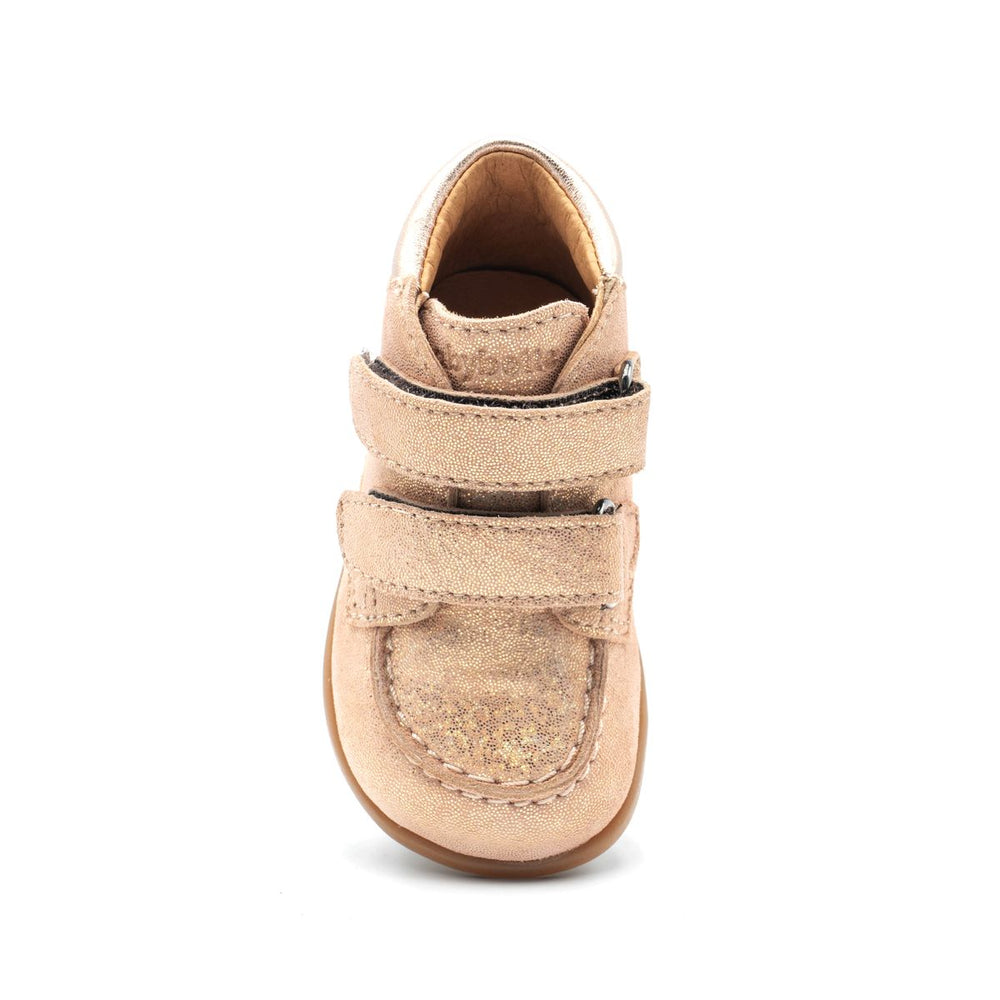 Babybotte barefoot Derbies Velcro Confetti Rose Paillettes