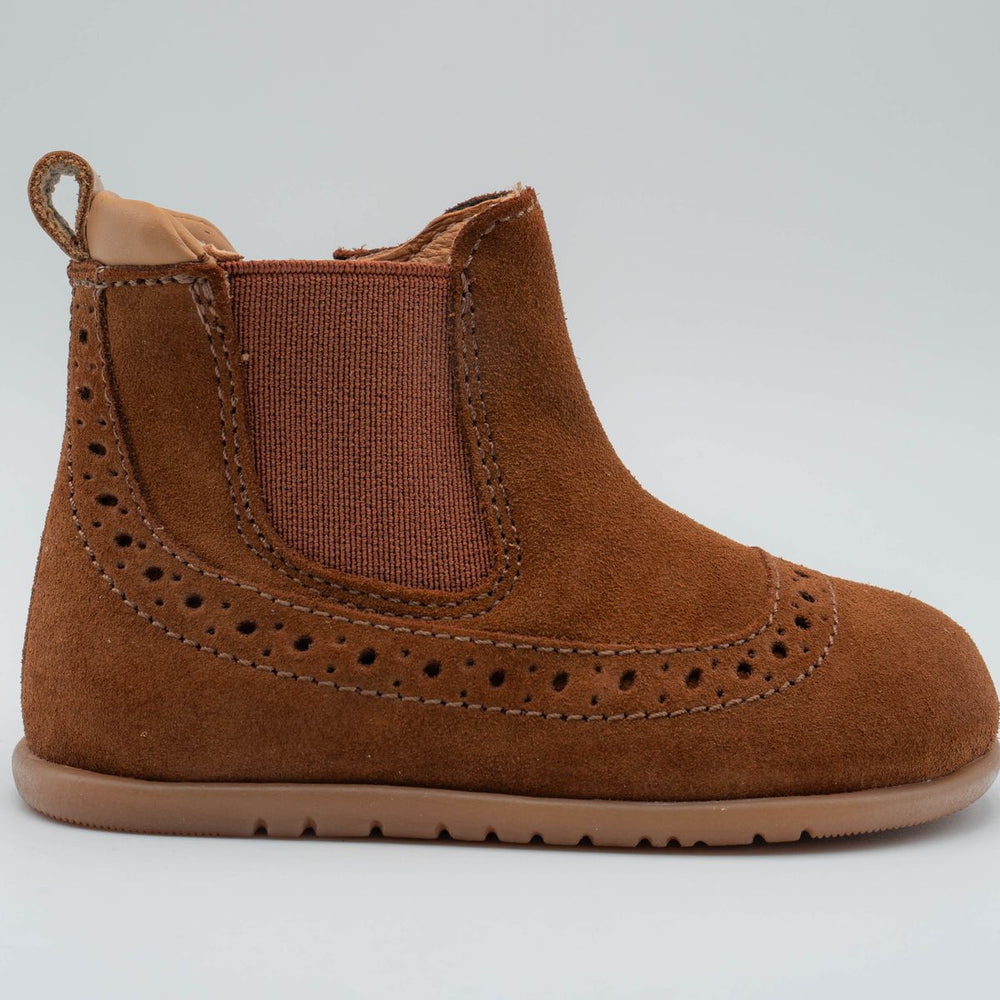 Babybotte barefoot Archic Velour Cuoio
