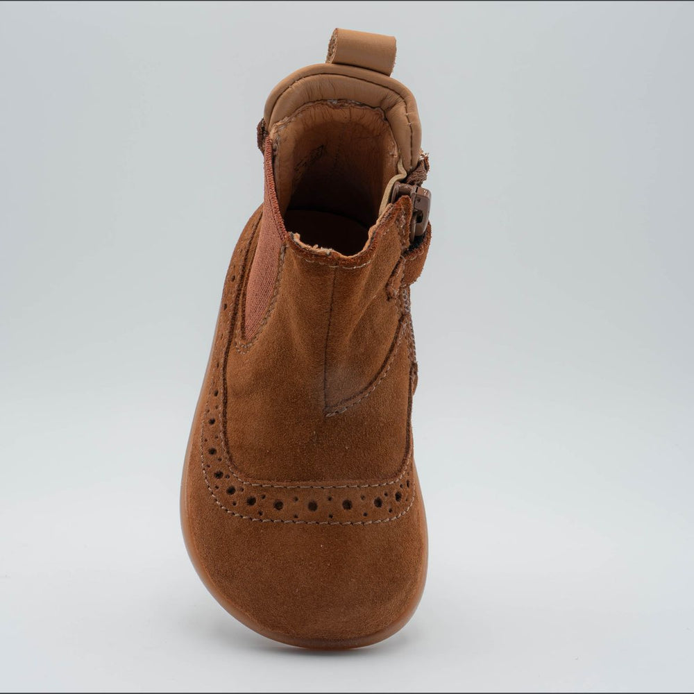 Babybotte barefoot Archic Velour Cuoio
