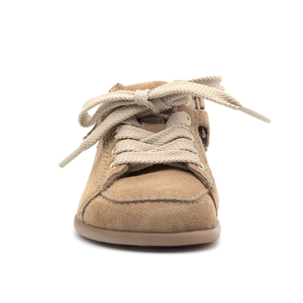 Babybotte barefoot Anoki Zip Velour Nocciola