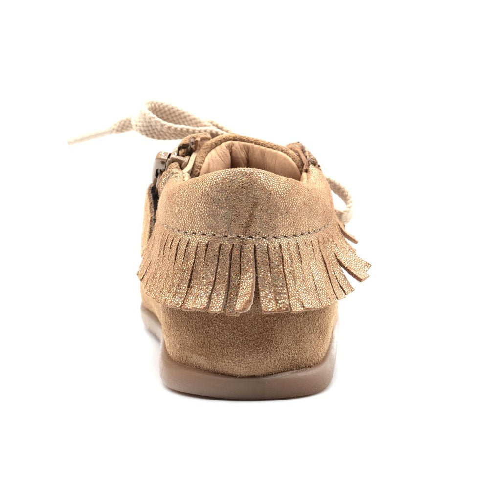 Babybotte barefoot Anoki Zip Velour Nocciola