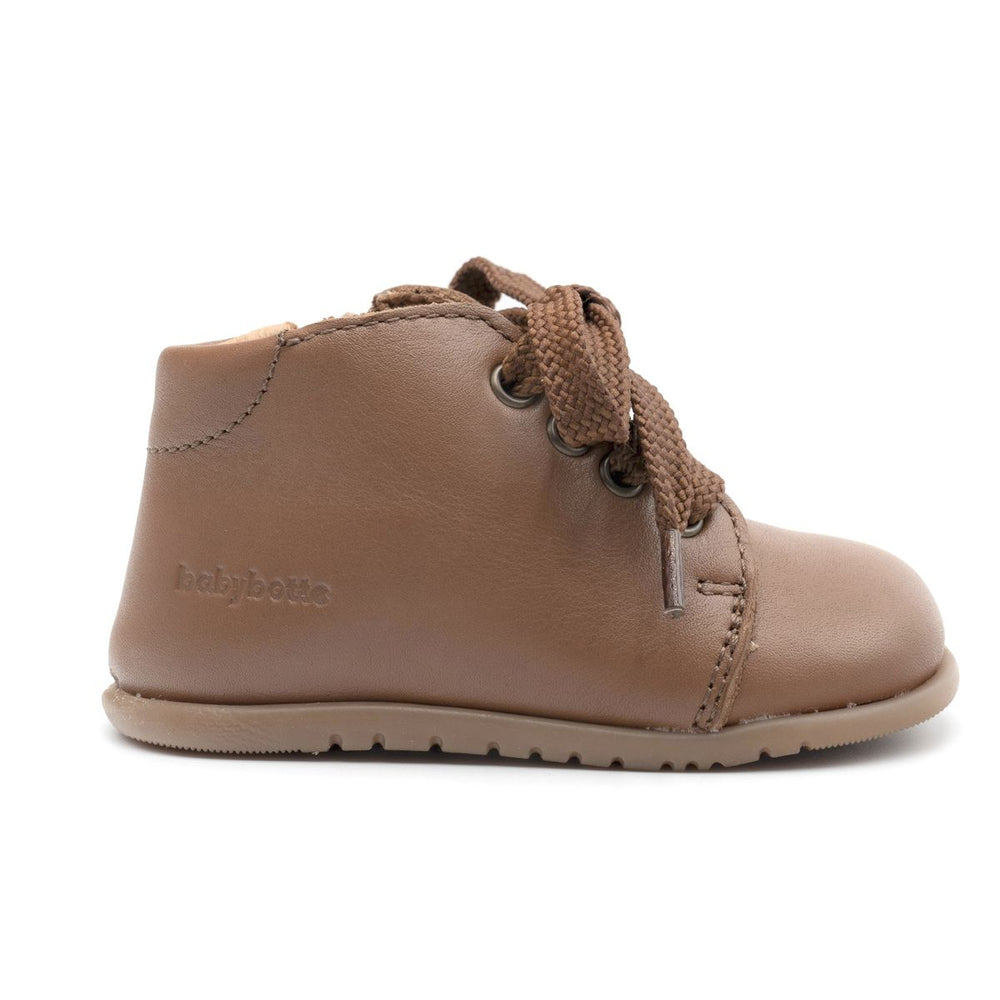 Babybotte barefoot Fredy Zip Texano Cuoio
