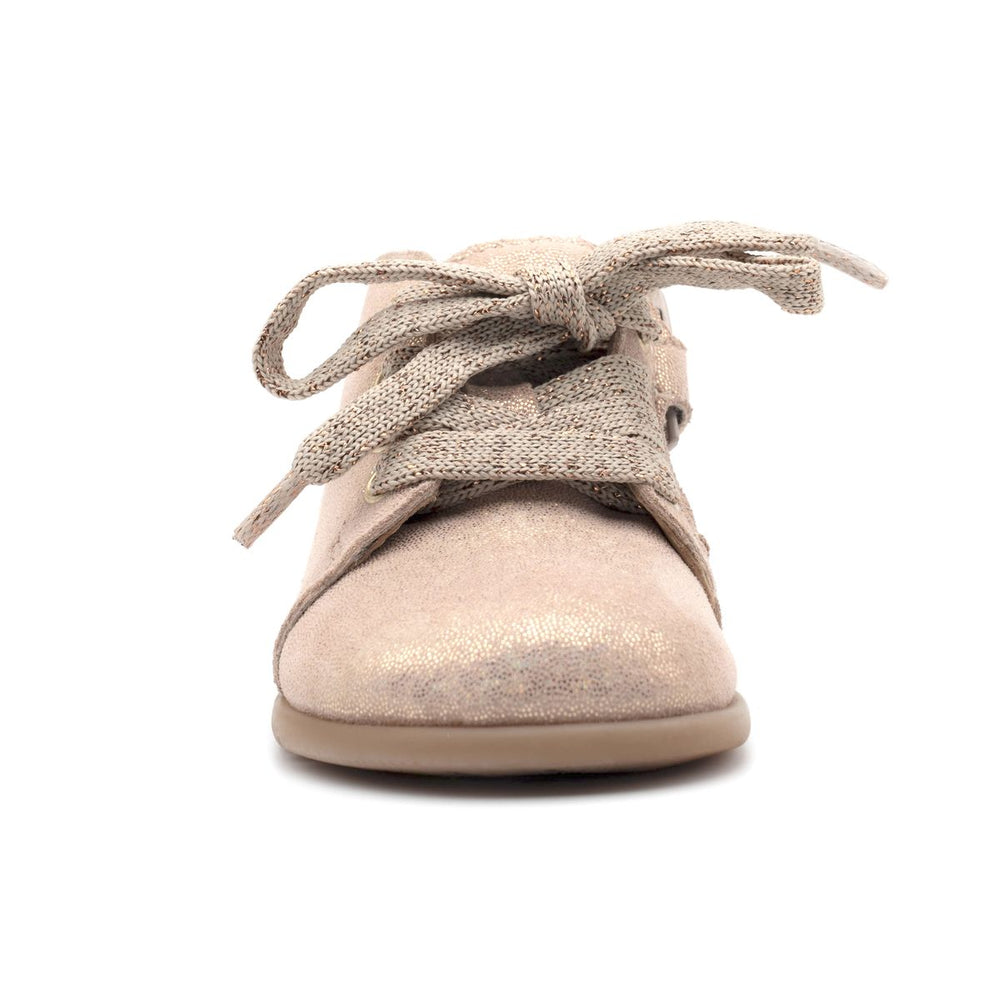 Babybotte barefoot Fredy Zip Confetti Rose paillettes