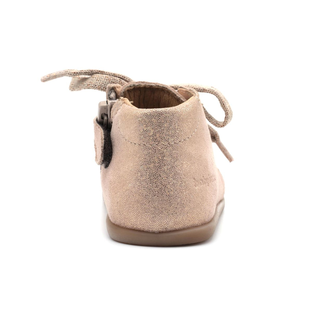 Babybotte barefoot Fredy Zip Confetti Rose paillettes