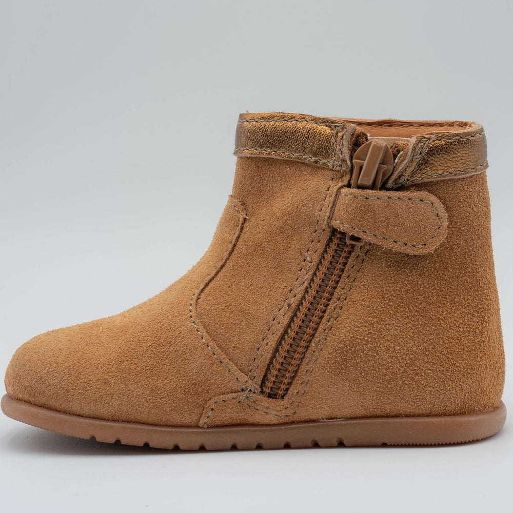 Babybotte barefoot Anoki Boot Franges Velour Nocciola