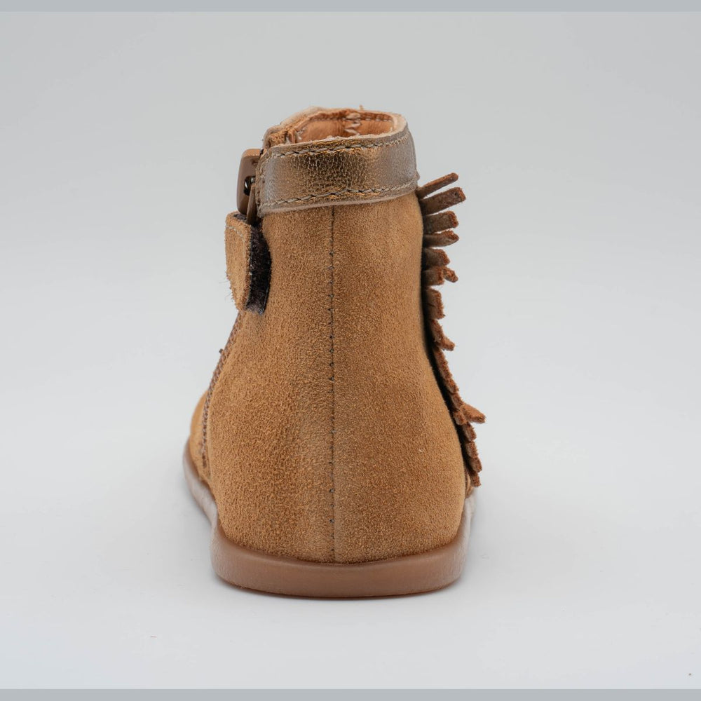 Babybotte barefoot Anoki Boot Franges Velour Nocciola
