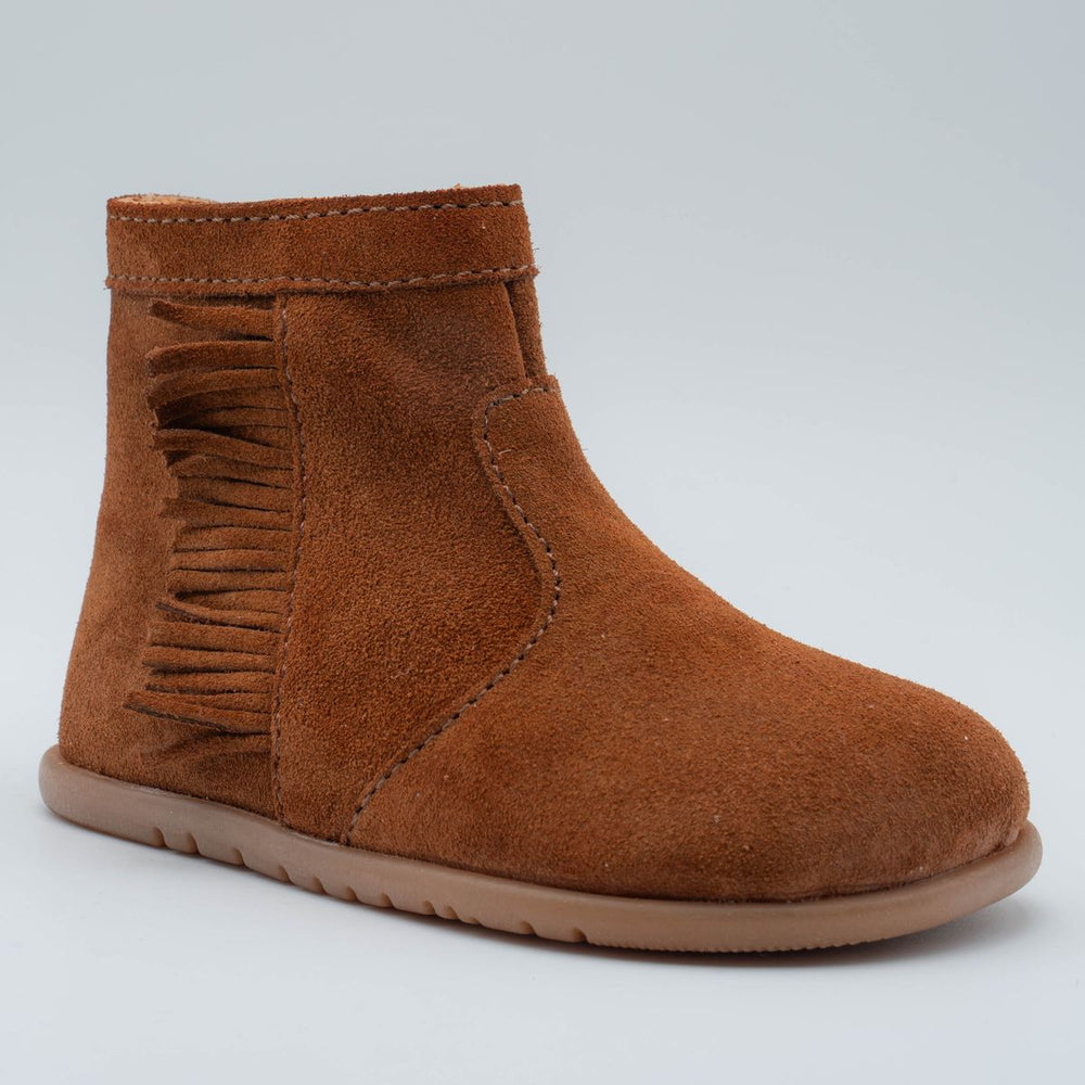 Babybotte barefoot Anoki Boot Franges Velour Cuoio