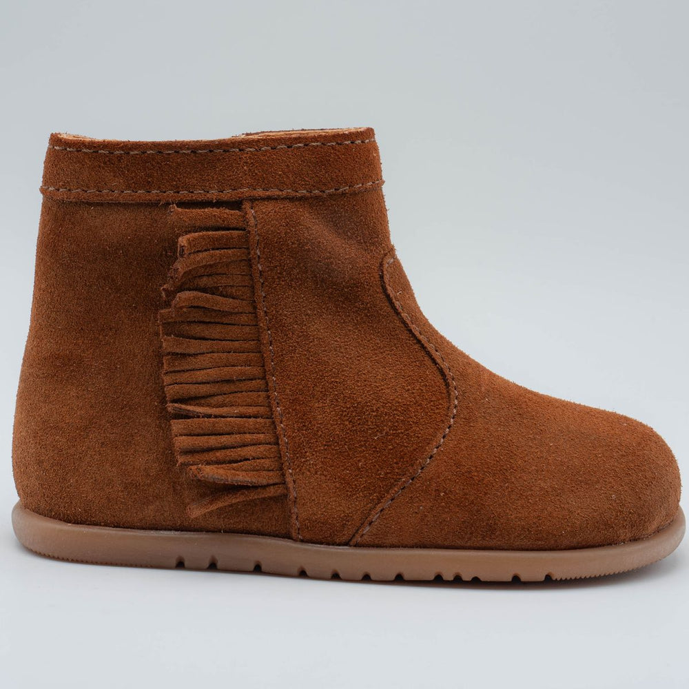 Babybotte barefoot Anoki Boot Franges Velour Cuoio