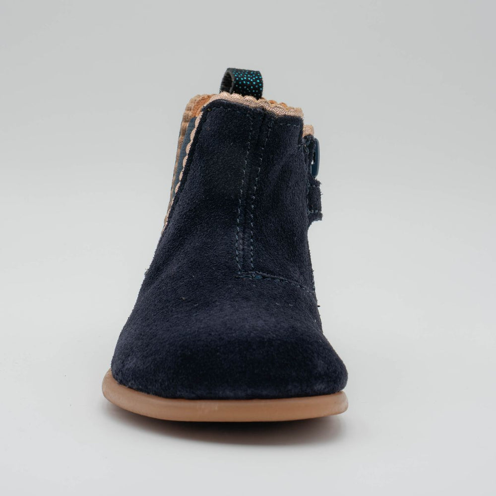 Babybotte barefoot Alisia Velour Blue Dots