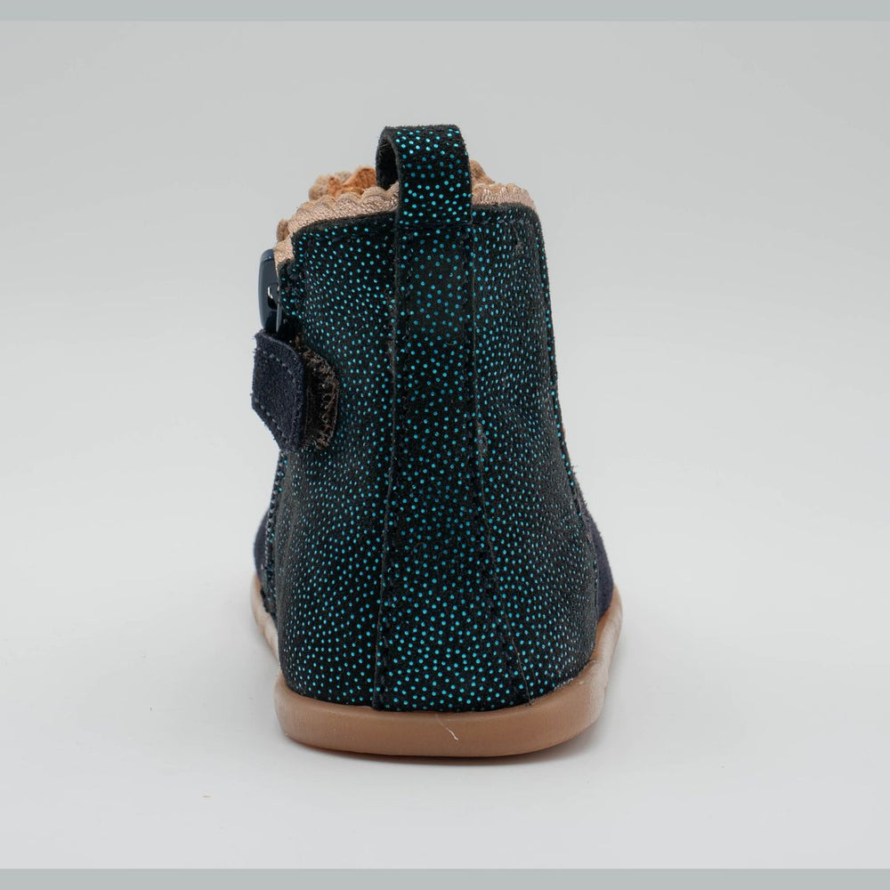 Babybotte barefoot Alisia Velour Blue Dots