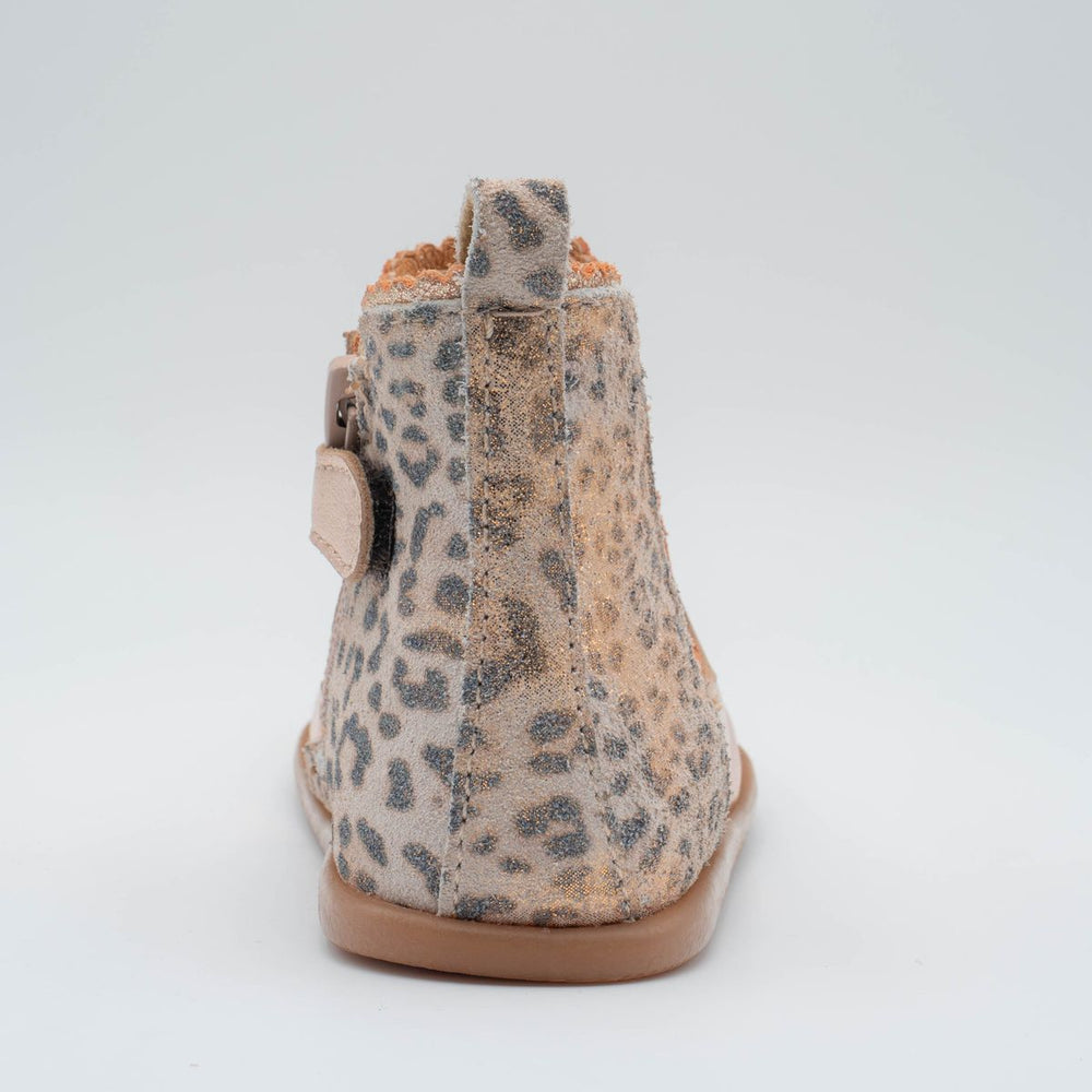 Babybotte barefoot Alisia Laminato Rose Gold Leopard