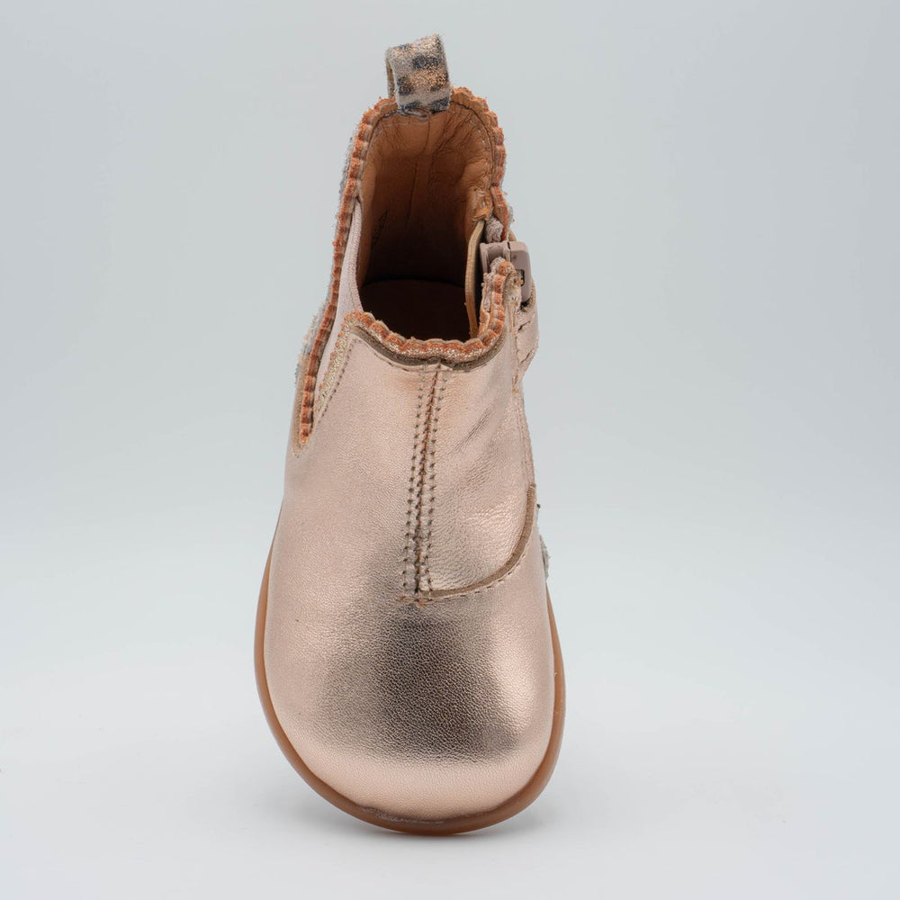 Babybotte barefoot Alisia Laminato Rose Gold Leopard