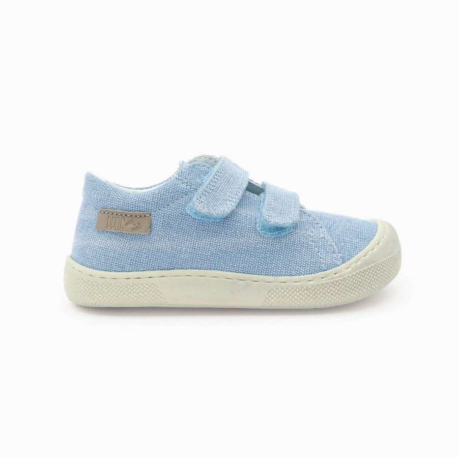 Naturino Barefoot Rabir Velcros Canvas Celeste
