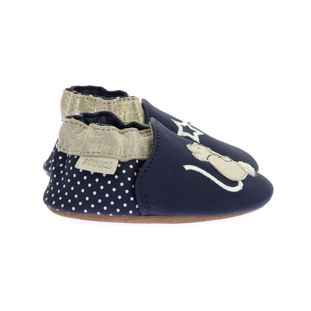 Chaussons Souples Robeez Pour Fille - Modèle Moon Birds En Cuir - Semelle Flexible Pour Bébé Chaussons Souples Pour Filles Chaussons Souples Robeez Pour Fille - Modèle Moon Birds En Cuir - Semelle Flexible Pour Bébé Chaussons Souples Pour Filles
